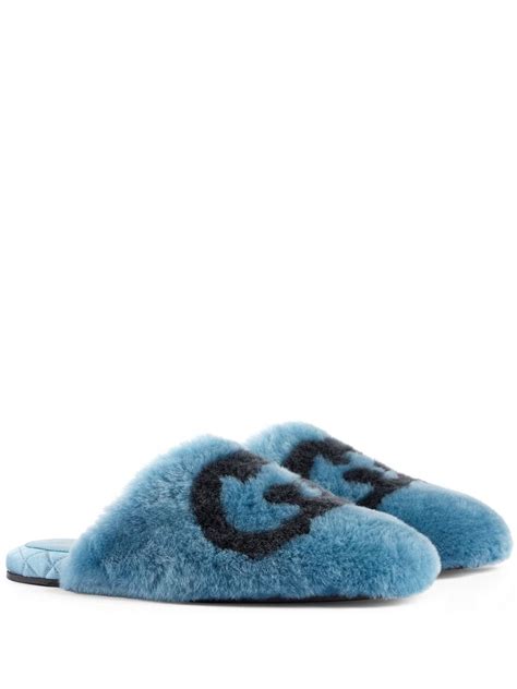 gucci fluffy slippers|Gucci slippers diamond.